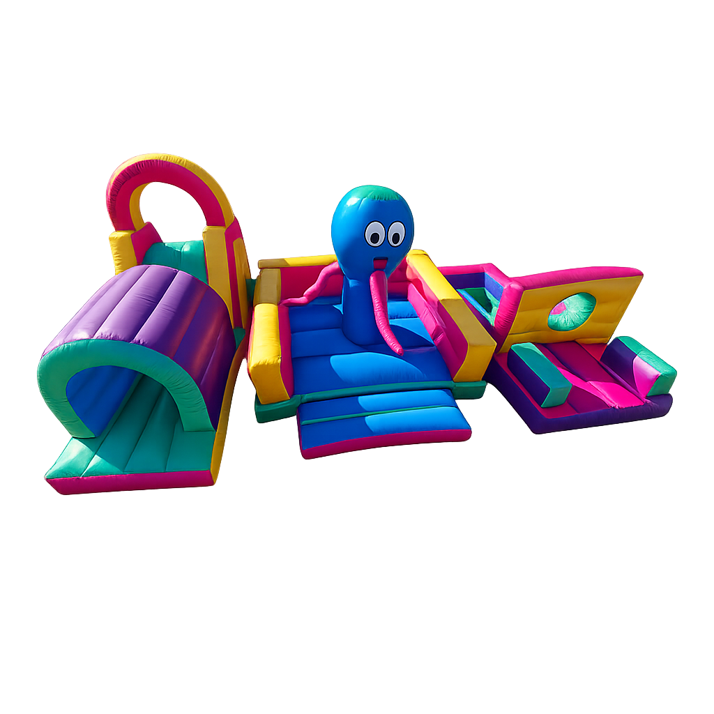 Colourful Octopus Playzone inflatable for hire in Pretoria North